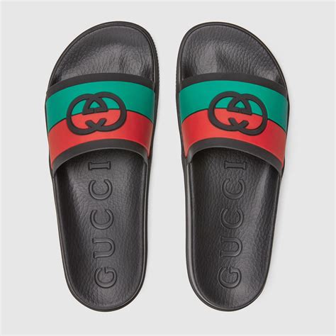 men Gucci interlocking slides